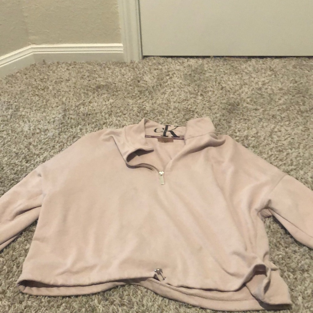 calvin klein quarter zip jacket